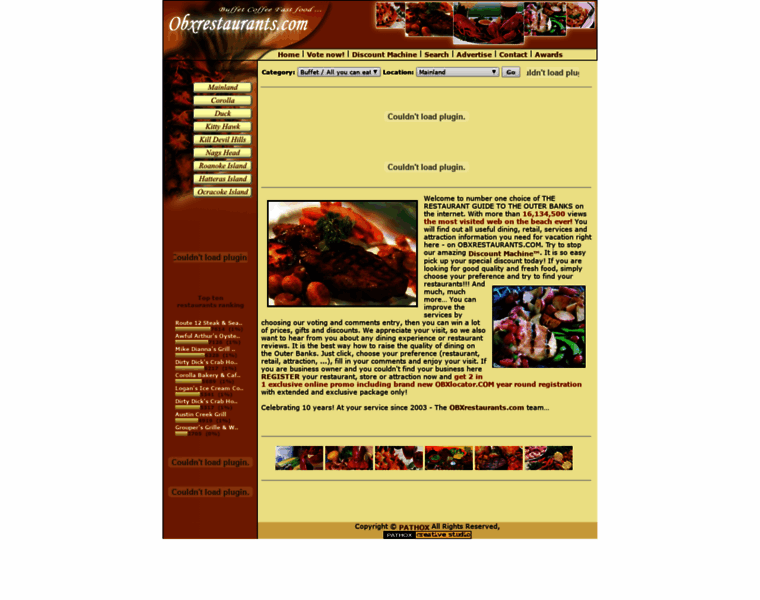 Obxrestaurants.com thumbnail