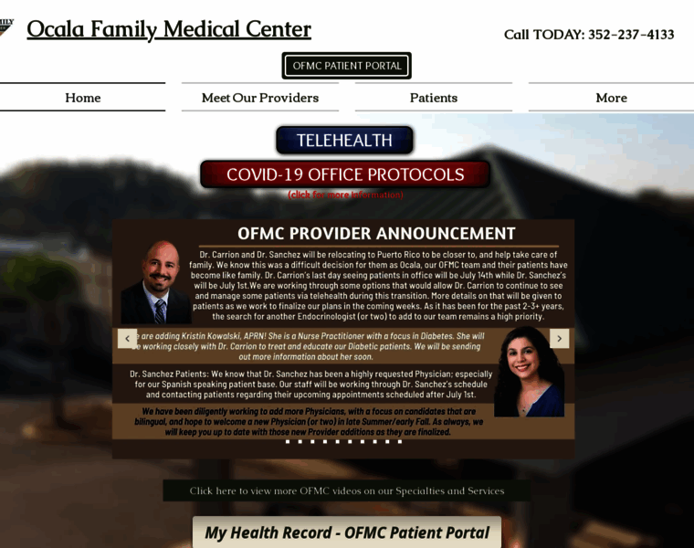 Ocalafamilymedicalcenter.com thumbnail