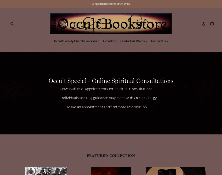 Occultbookstore.com thumbnail