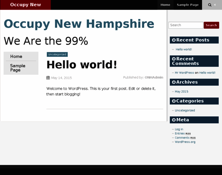 Occupynewhampshire.org thumbnail