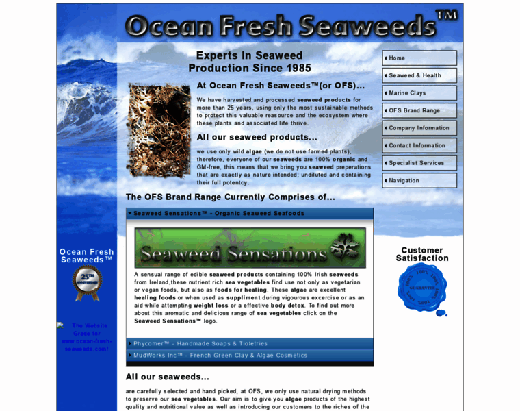 Ocean-fresh-seaweeds.com thumbnail