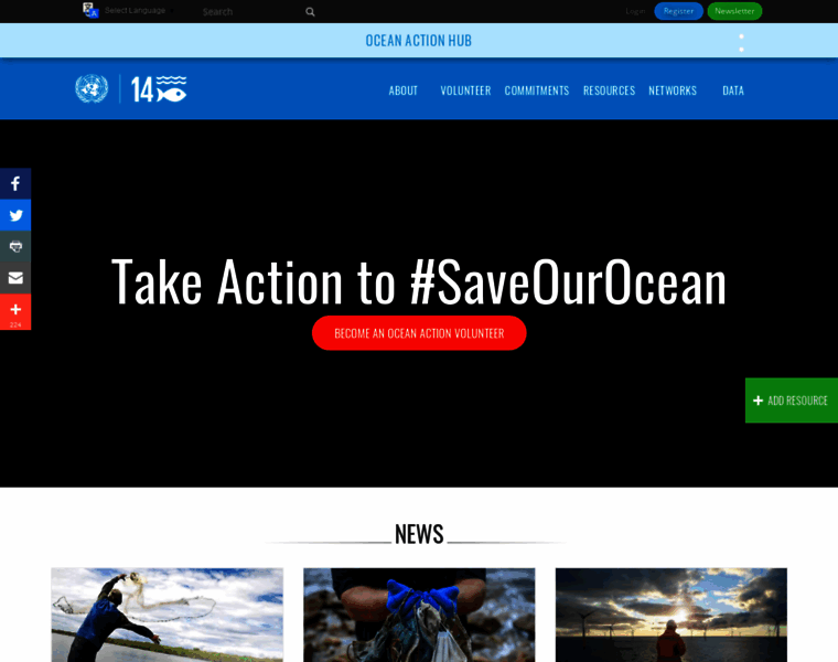 Oceanactionhub.org thumbnail