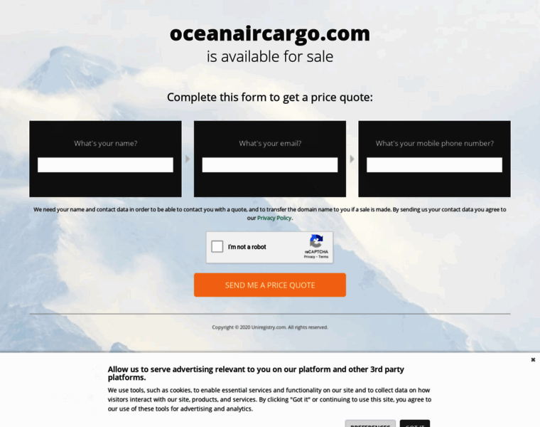 Oceanaircargo.com thumbnail