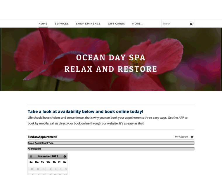 Oceandayspa.com thumbnail