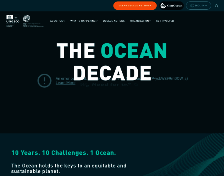 Oceandecade.org thumbnail