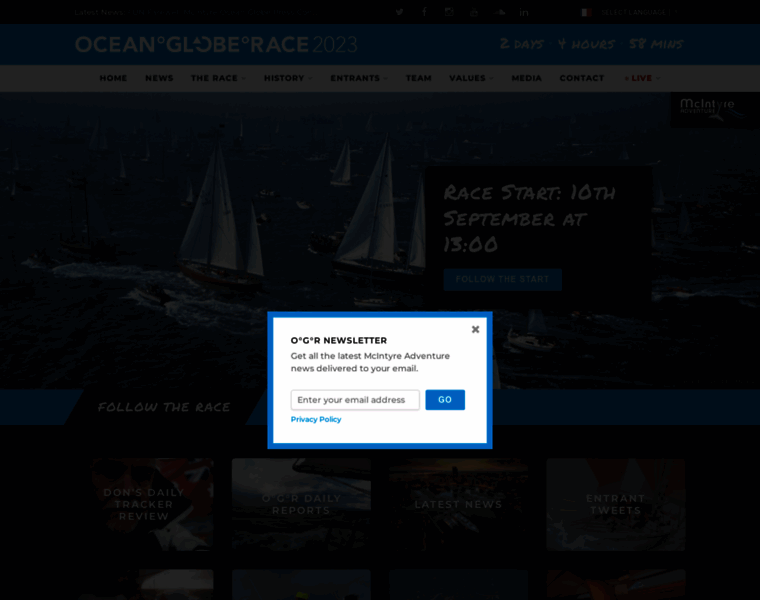 Oceangloberace.com thumbnail