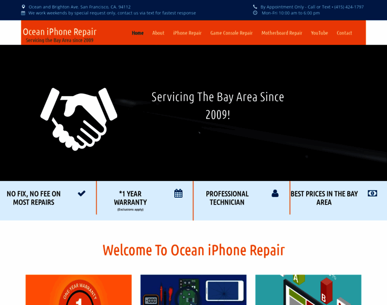 Oceaniphonerepair.com thumbnail