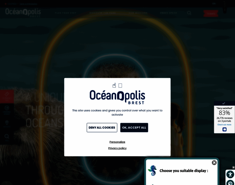 Oceanopolis.com thumbnail