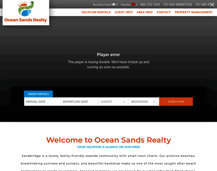 Oceansandsrealtyva.com thumbnail