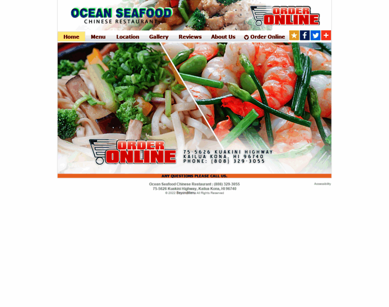 Oceanseafoodchinese.com thumbnail