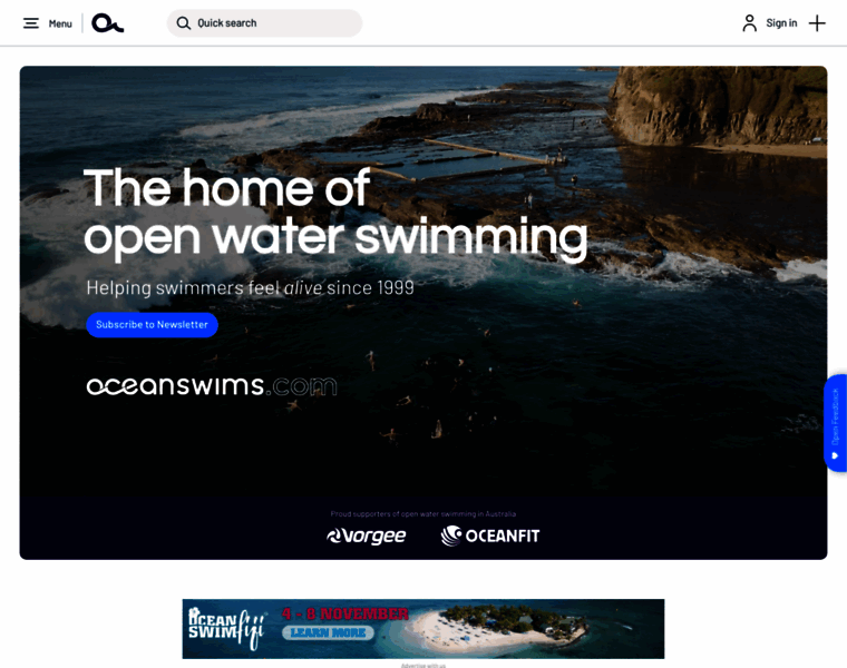 Oceanswims.com thumbnail