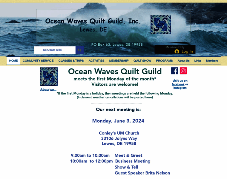 Oceanwavesquiltguild.org thumbnail