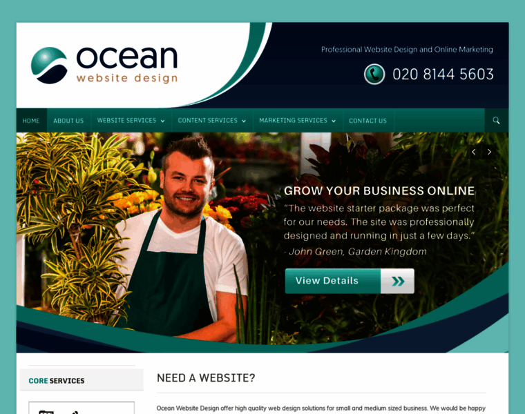 Oceanwebsitedesign.co.uk thumbnail