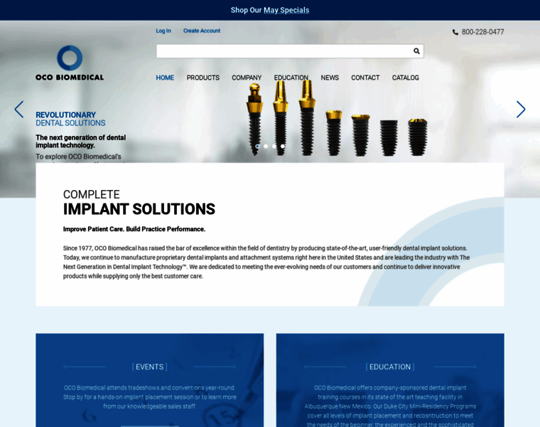 Ocobiomedical.com thumbnail