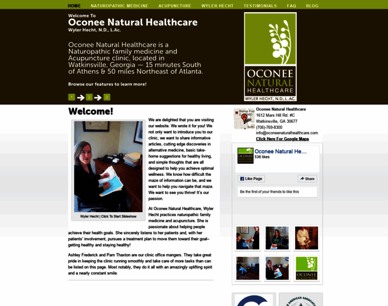 Oconeenaturalhealthcare.com thumbnail