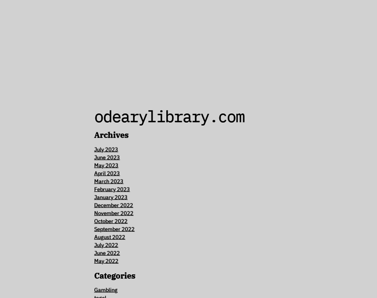 Odearylibrary.com thumbnail
