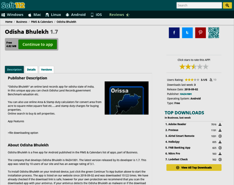 Odisha-bhulekh.soft112.com thumbnail