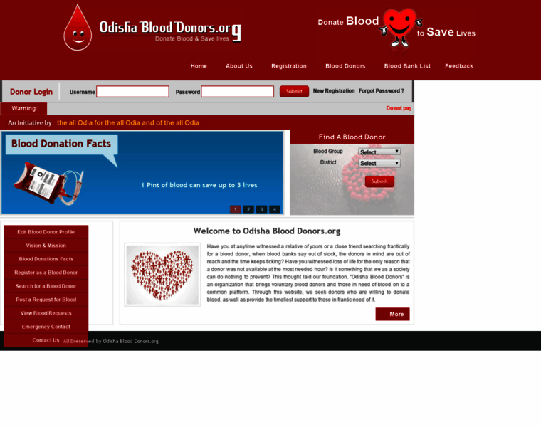 Odishablooddonors.org thumbnail