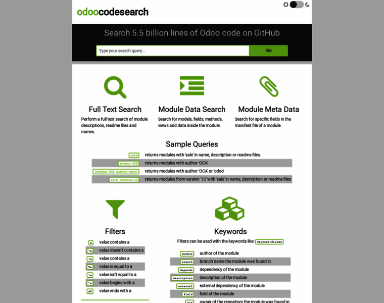 Odoo-code-search.com thumbnail