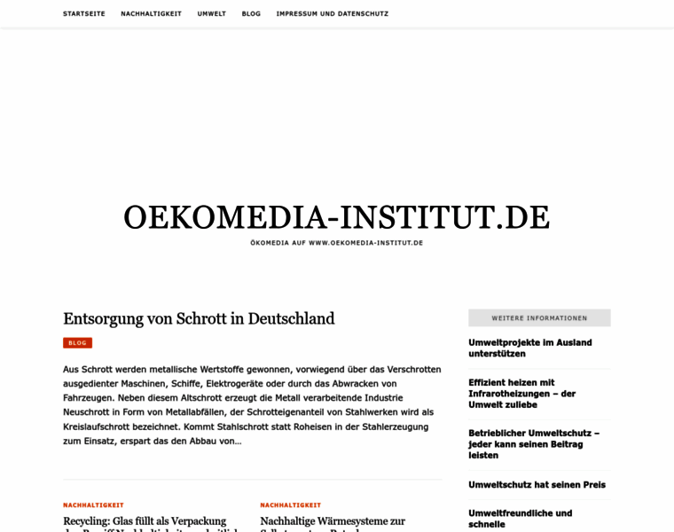 Oekomedia-institut.de thumbnail