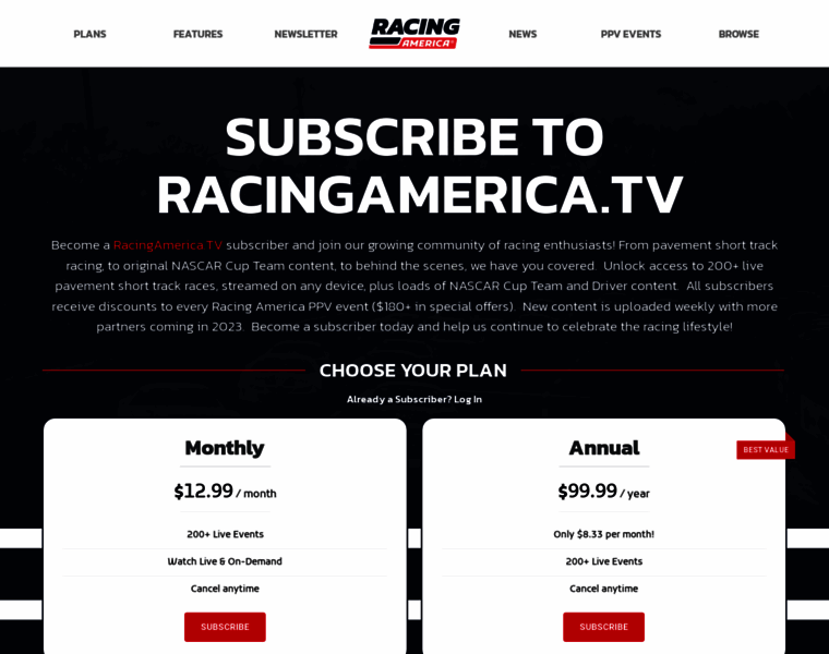 Offer.racingamerica.com thumbnail