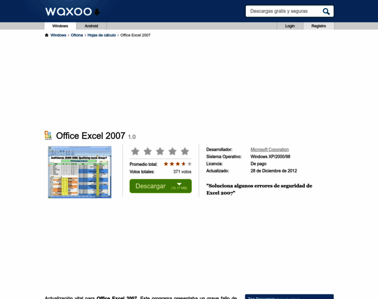 Office-excel-2007.waxoo.com thumbnail