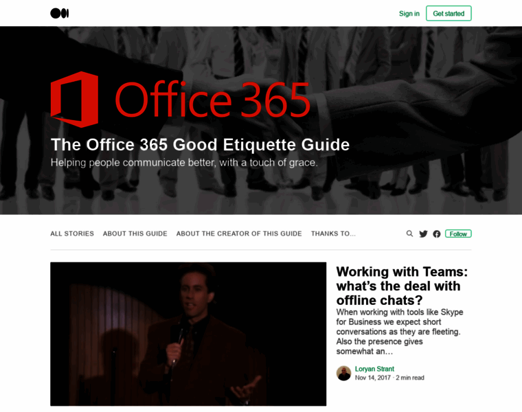 Office365etiquette.info thumbnail
