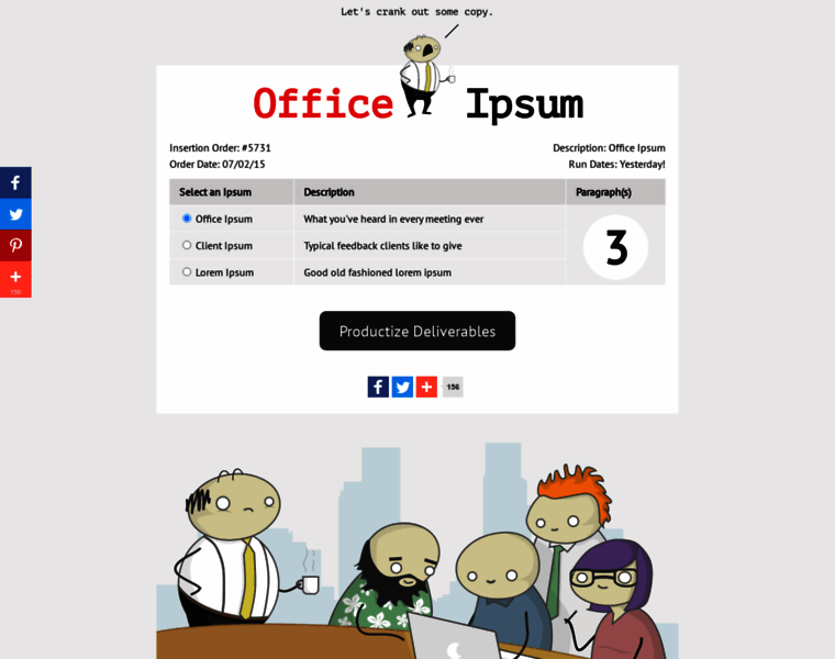 Officeipsum.com thumbnail