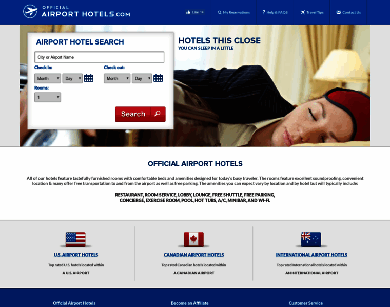 Officialairporthotels.com thumbnail