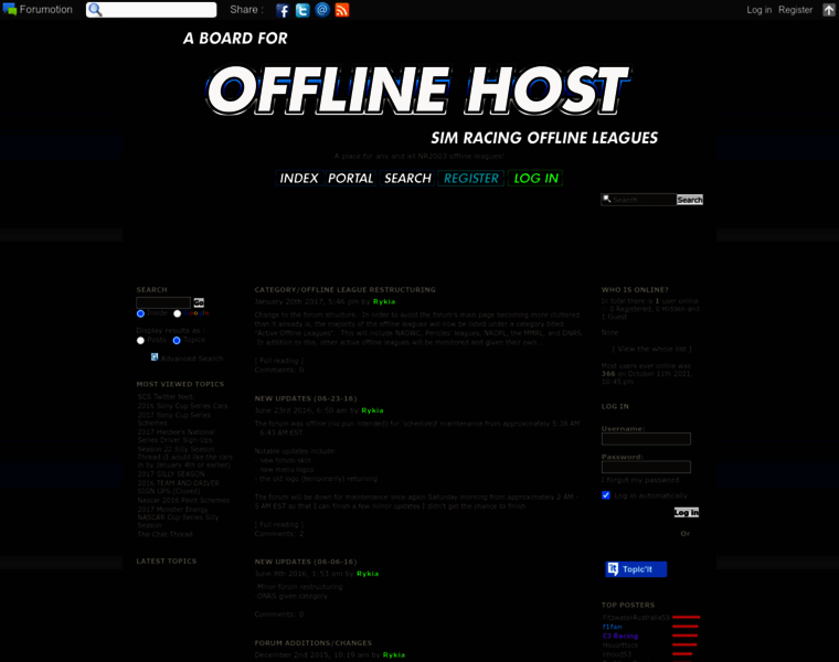 Offlinehost.forumotion.com thumbnail