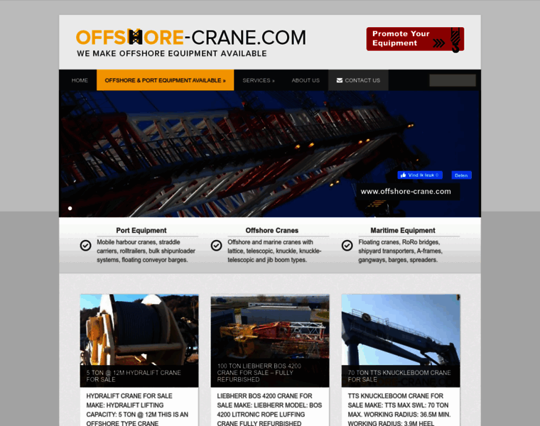 Offshore-crane.com thumbnail