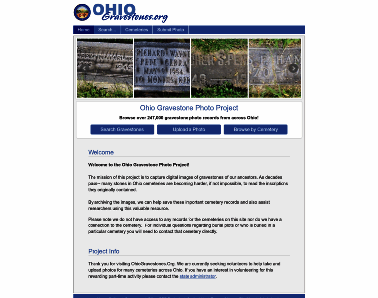Ohiogravestones.org thumbnail