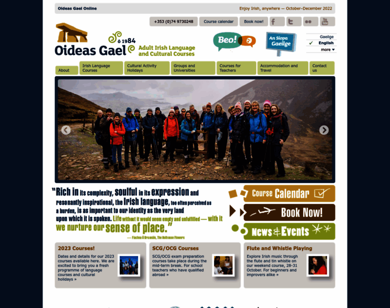 Oideas-gael.com thumbnail