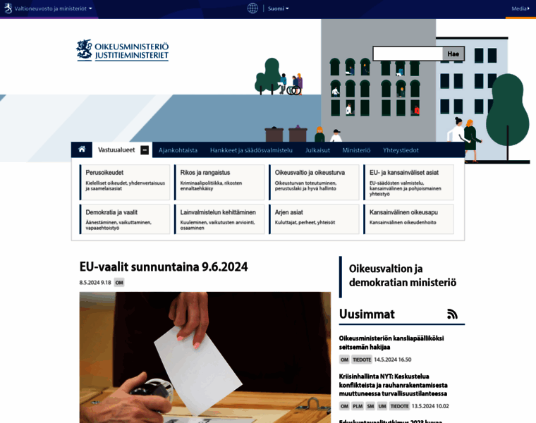 Oikeusministerio.fi thumbnail