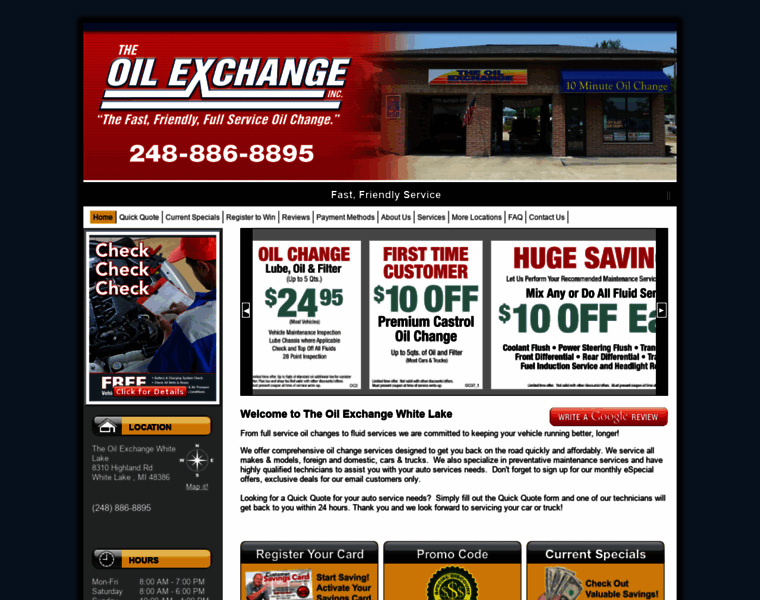 Oilexchangewhitelake.com thumbnail