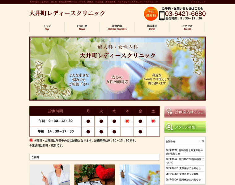 Oimachi-ladies-clinic.com thumbnail