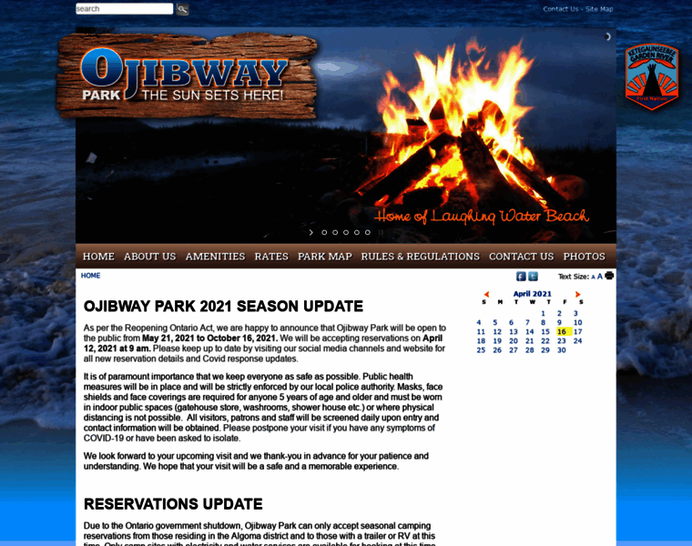 Ojibwaypark.org thumbnail