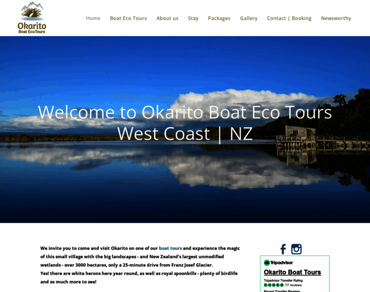 Okaritoboattours.co.nz thumbnail