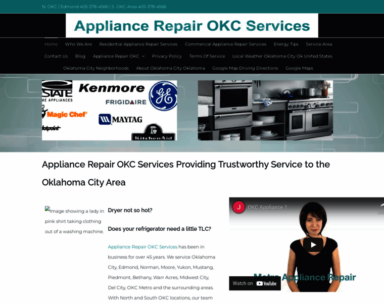 Okcappliance.com thumbnail