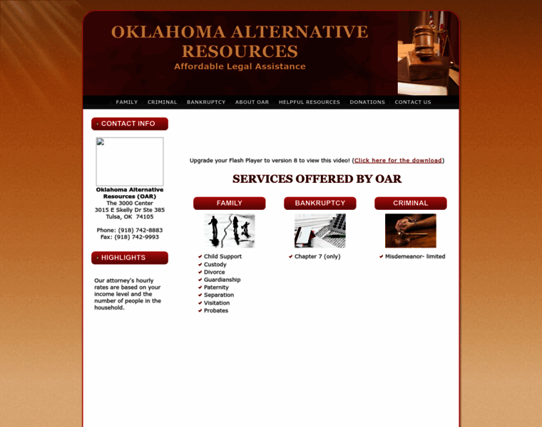 Oklahomaalternativeresources.org thumbnail
