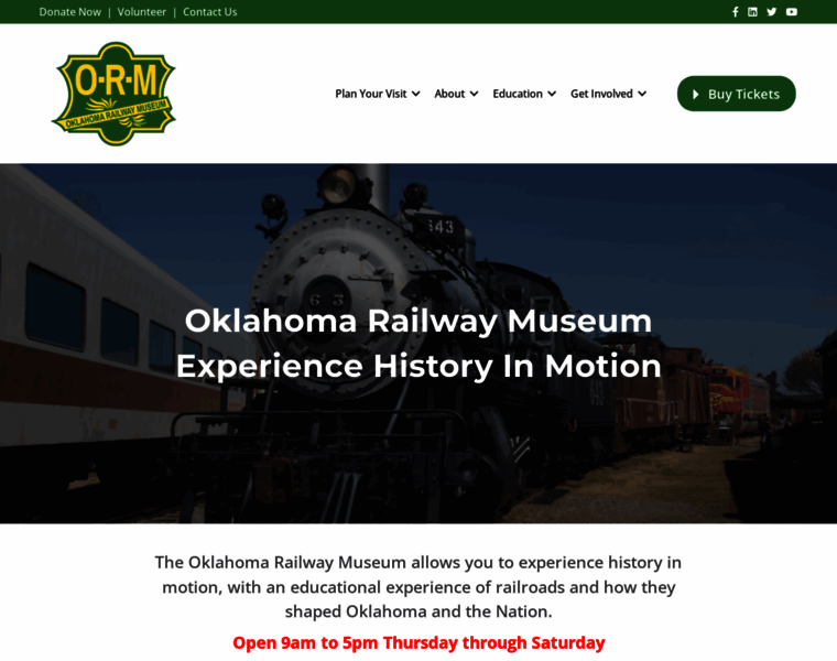 Oklahomarailwaymuseum.org thumbnail