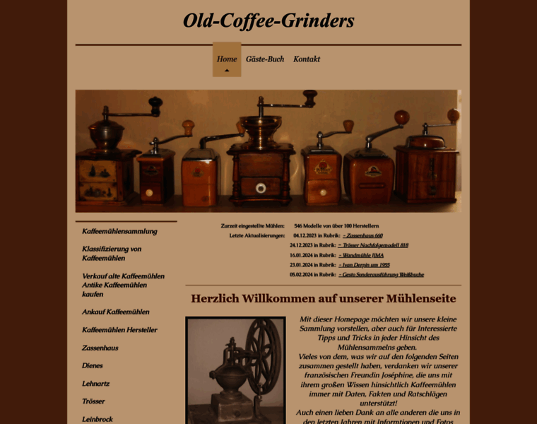 Old-coffee-grinders.com thumbnail