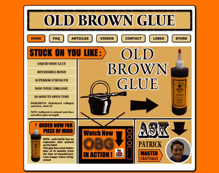 Oldbrownglue.com thumbnail