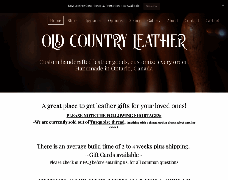 Oldcountryleather.com thumbnail