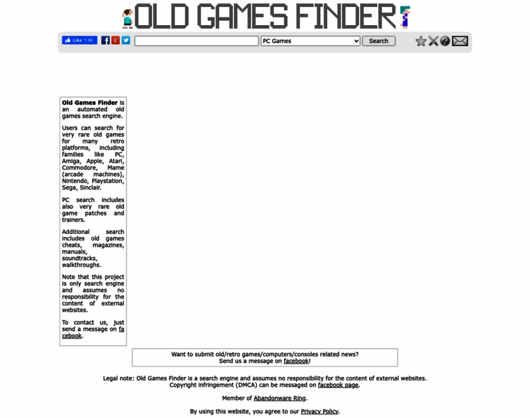 Oldgamesfinder.com thumbnail