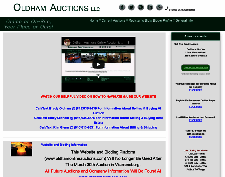 Oldhamonlineauctions.com thumbnail