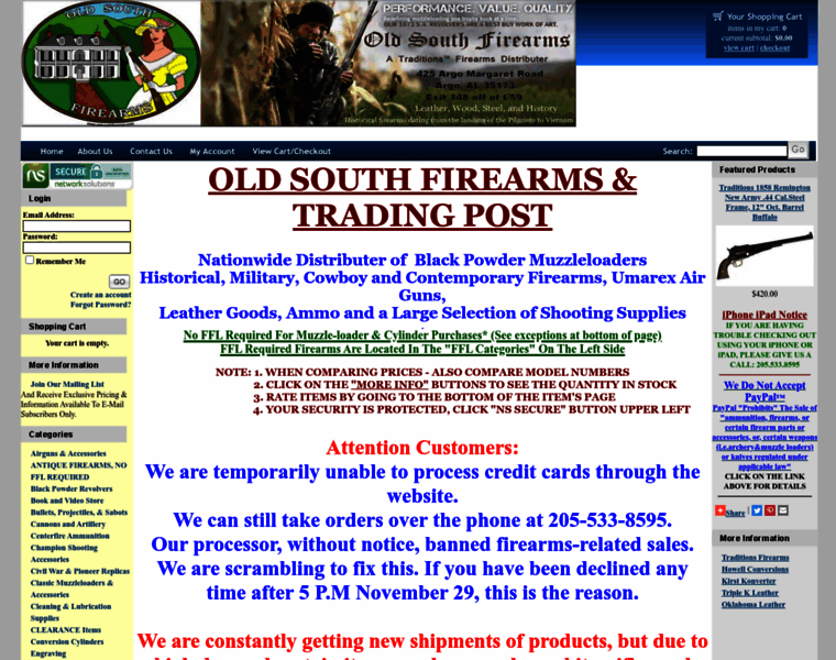 Oldsouthfirearms.com thumbnail