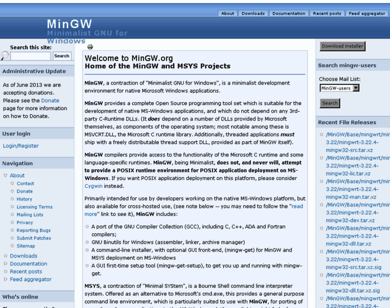Oldwiki.mingw.org thumbnail