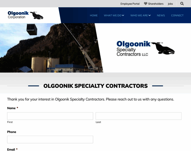 Olgoonikspecialtycontractors.com thumbnail
