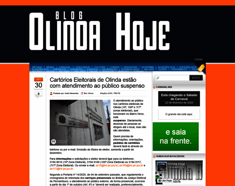 Olindahoje.com.br thumbnail